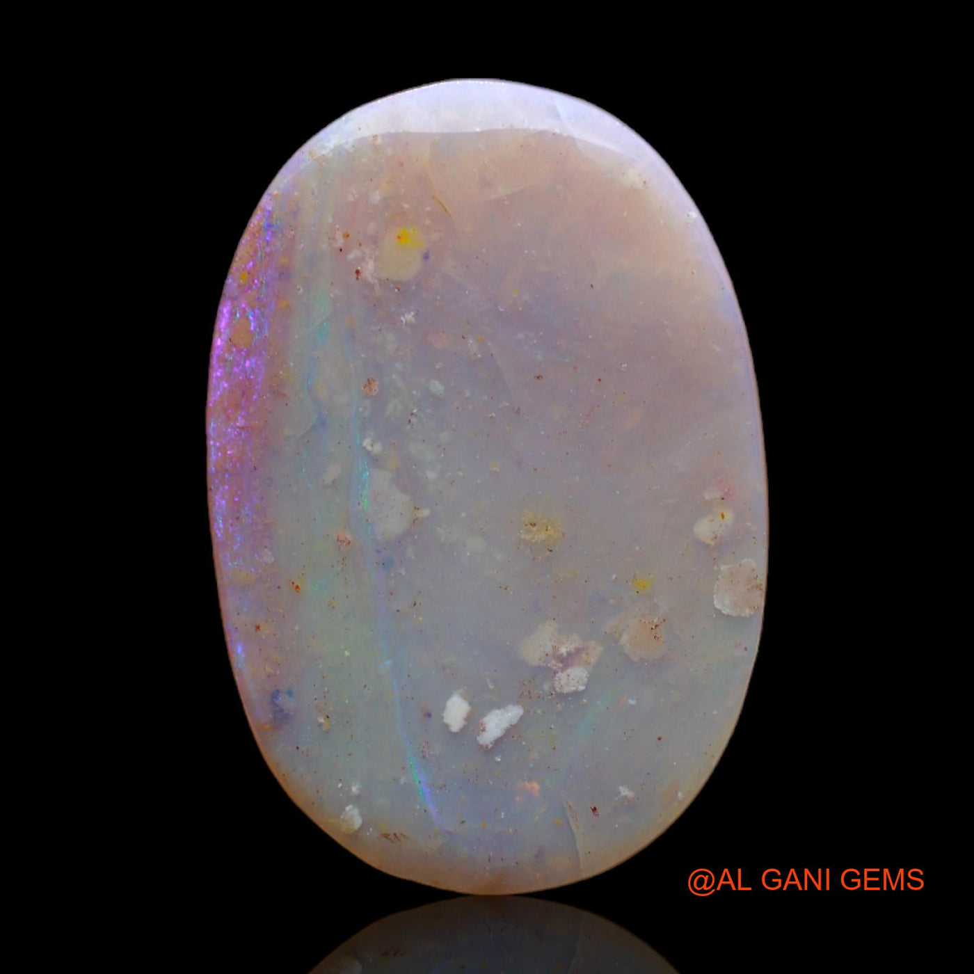 Natural Untreated Fire Opal Loose Gemstone Oval Rough From Australia 7.00 Cts 23x15x2 mm RC-803