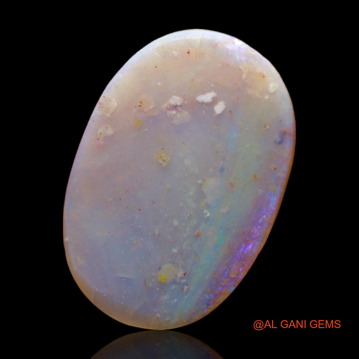 Natural Untreated Fire Opal Loose Gemstone Oval Rough From Australia 7.00 Cts 23x15x2 mm RC-803