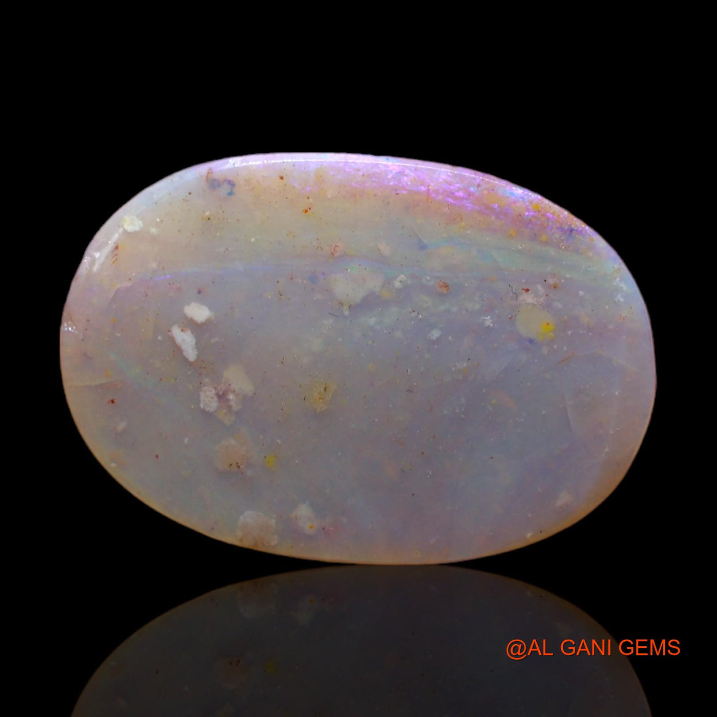 Natural Untreated Fire Opal Loose Gemstone Oval Rough From Australia 7.00 Cts 23x15x2 mm RC-803