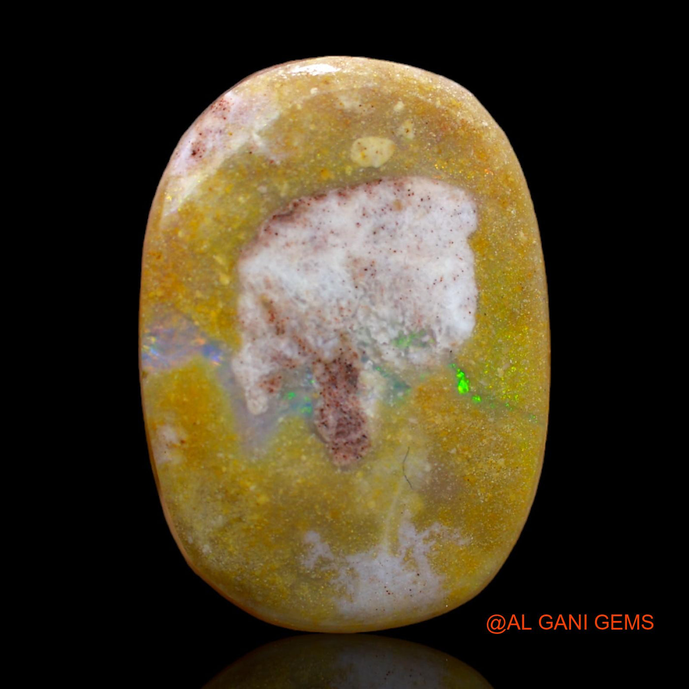 Natural Untreated Fire Opal Loose Gemstone Oval Rough From Australia 14.00 Cts 22x16x5 mm RC-804