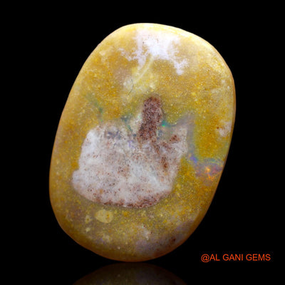 Natural Untreated Fire Opal Loose Gemstone Oval Rough From Australia 14.00 Cts 22x16x5 mm RC-804