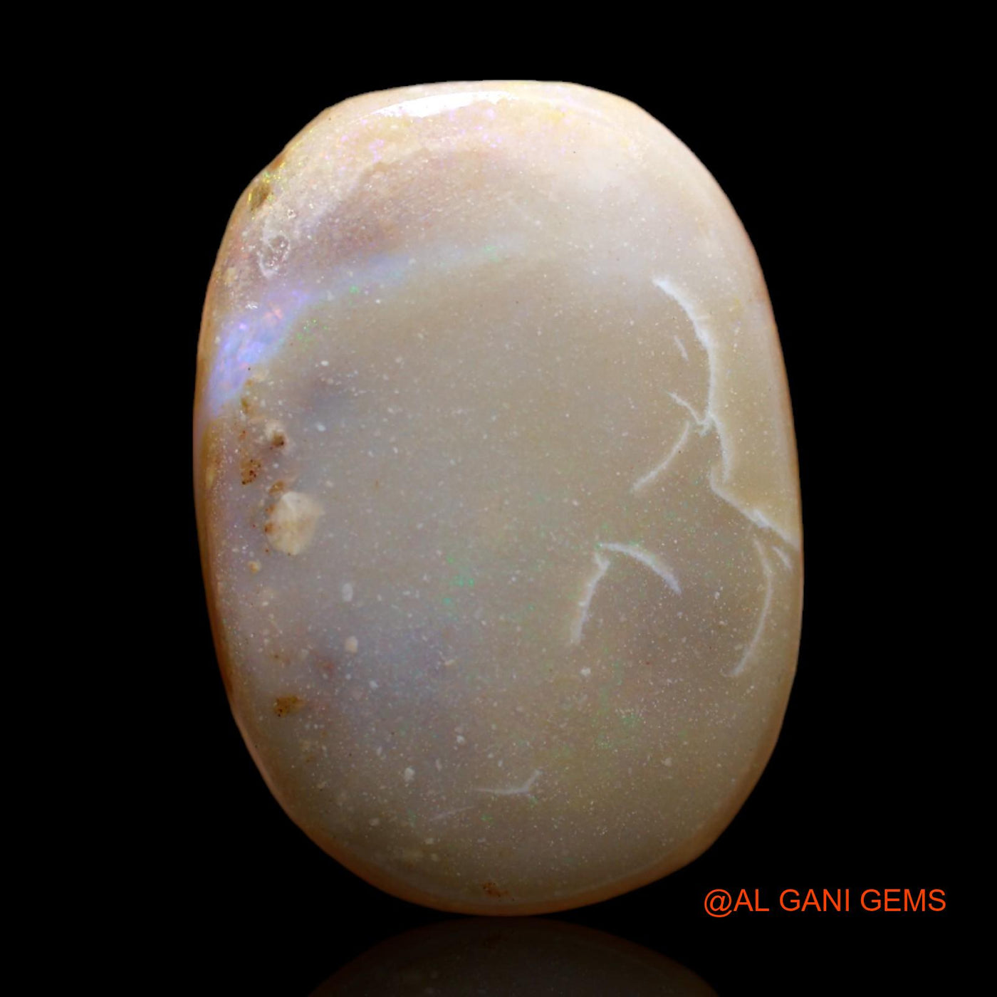 Natural Untreated Fire Opal Loose Gemstone Oval Rough From Australia 14.00 Cts 22x16x5 mm RC-804