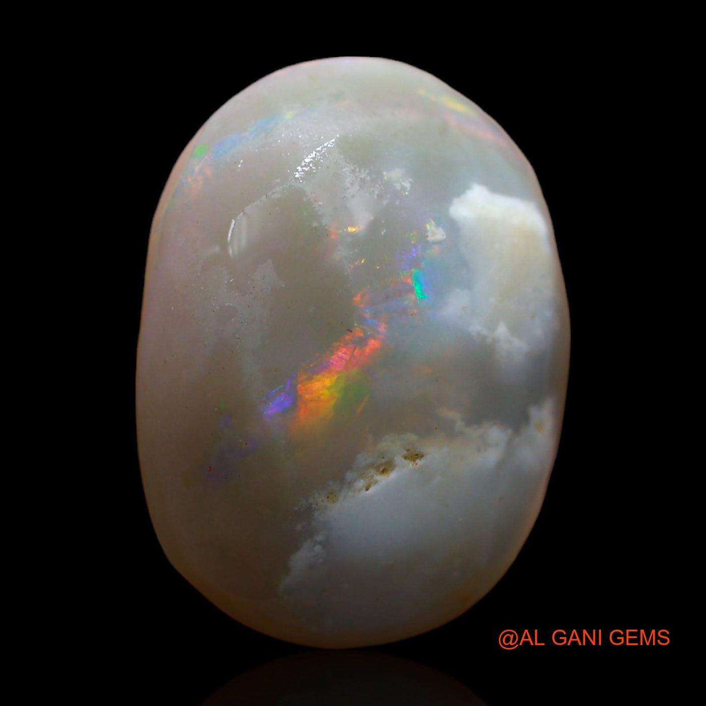 Natural Fire Opal Gemstone 20.00 Cts Loose Oval Rough From Australia 21x16x9 mm RC-805