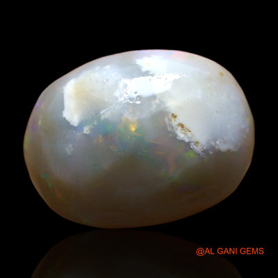 Natural Fire Opal Gemstone 20.00 Cts Loose Oval Rough From Australia 21x16x9 mm RC-805