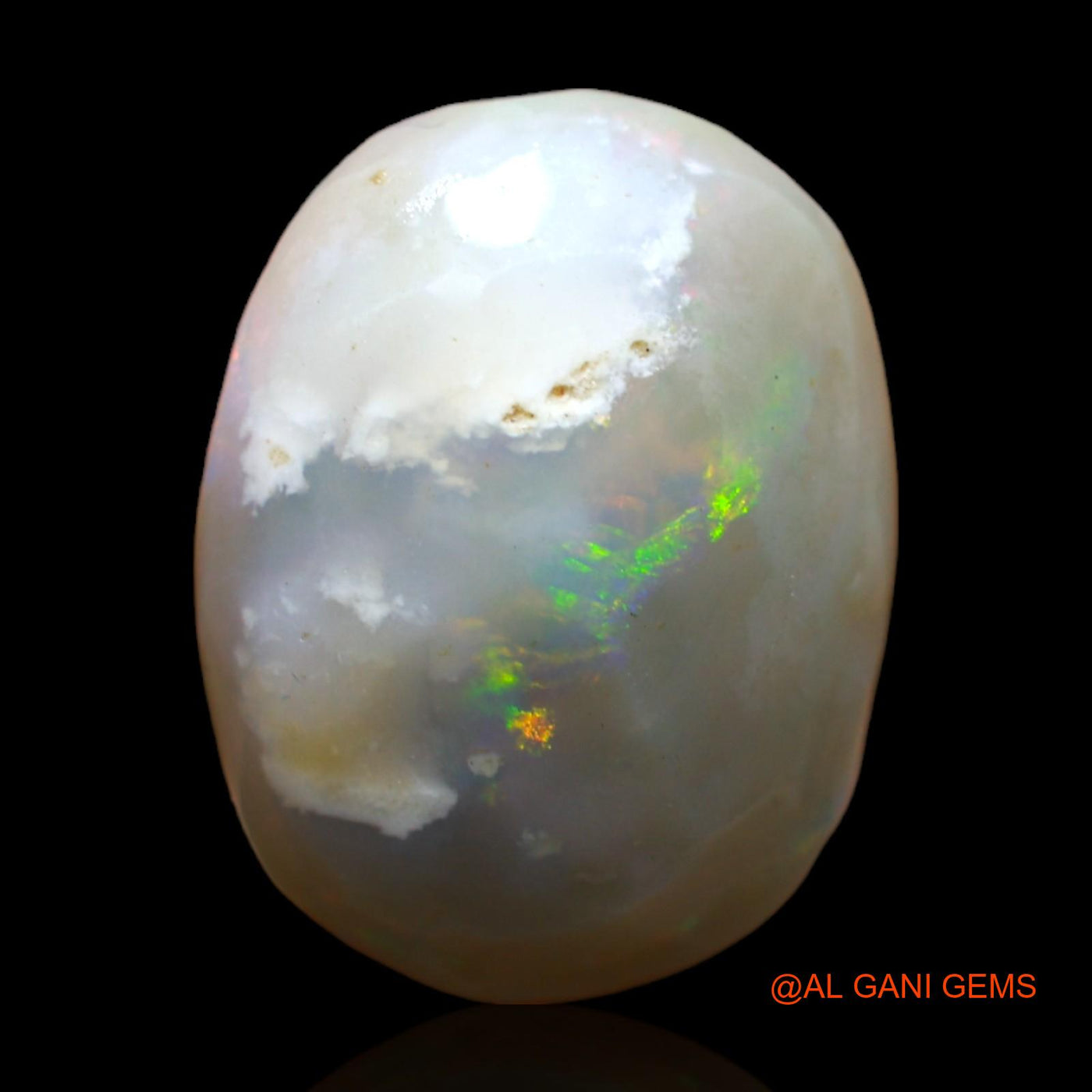Natural Fire Opal Gemstone 20.00 Cts Loose Oval Rough From Australia 21x16x9 mm RC-805