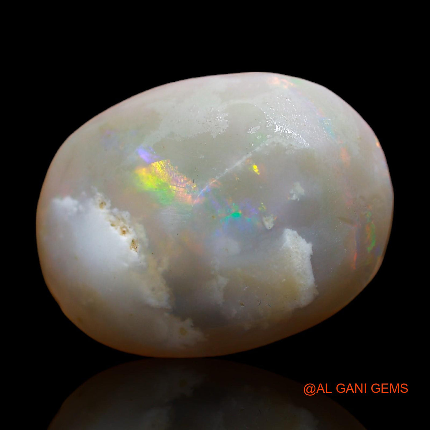Natural Fire Opal Gemstone 20.00 Cts Loose Oval Rough From Australia 21x16x9 mm RC-805