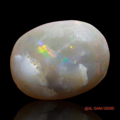 Natural Fire Opal Gemstone 20.00 Cts Loose Oval Rough From Australia 21x16x9 mm RC-805