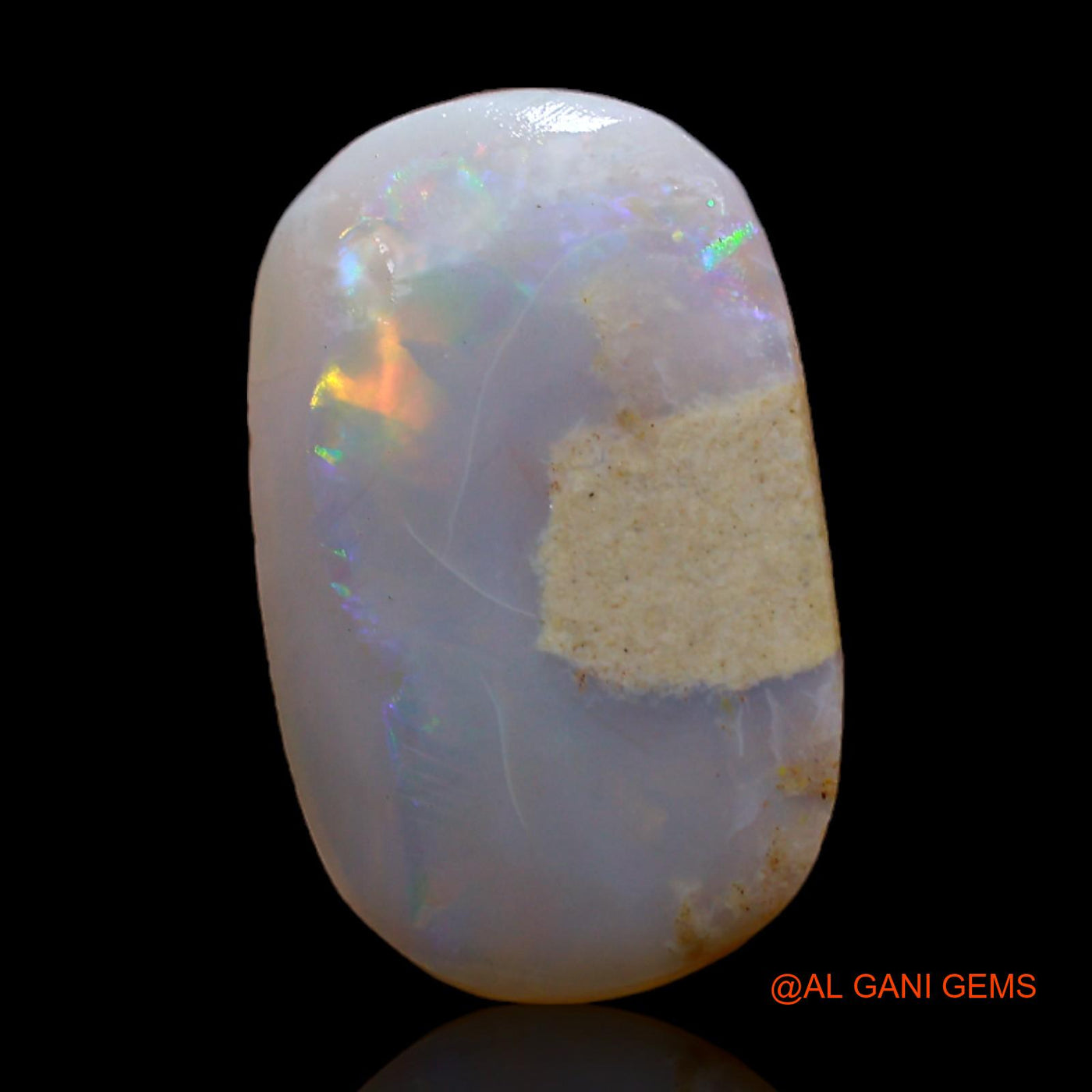Natural Untreated Fire Opal Loose Gemstone Oval Rough From Australia 7.00 Cts 20x12x4 mm RC-816