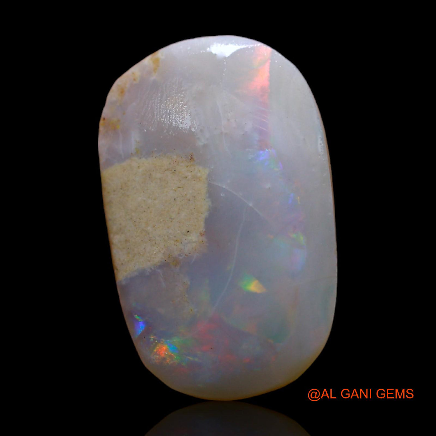 Natural Untreated Fire Opal Loose Gemstone Oval Rough From Australia 7.00 Cts 20x12x4 mm RC-816