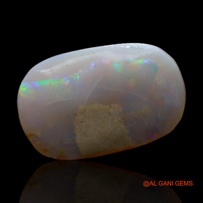 Natural Untreated Fire Opal Loose Gemstone Oval Rough From Australia 7.00 Cts 20x12x4 mm RC-816