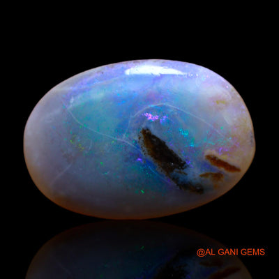 7.00 Cts Natural Australian Fire Opal Loose Gemstone Oval Cabochon 19x13x4 mm RC-818