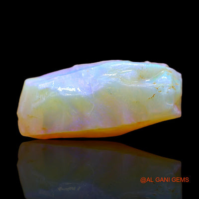 Natural Untreated Fire Opal Loose Gemstone Fancy Rough From Australia 8.00 Cts 20x10x6 mm RC-81