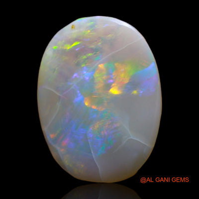 Natural Untreated Fire Opal Loose Gemstone Oval Rough From Australia 4.00 Cts 18x14x2 mm RC-821