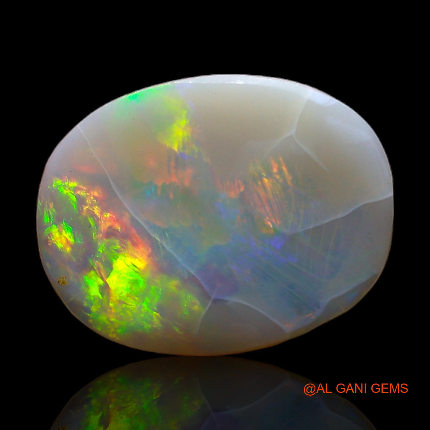 Natural Untreated Fire Opal Loose Gemstone Oval Rough From Australia 4.00 Cts 18x14x2 mm RC-821