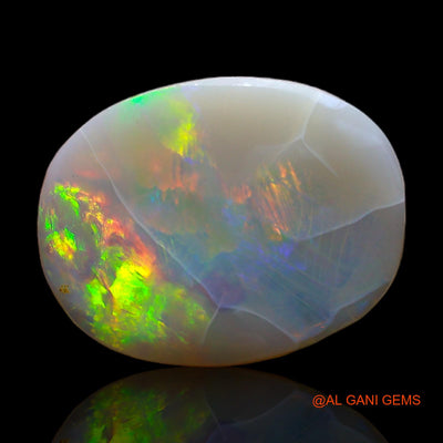Natural Untreated Fire Opal Loose Gemstone Oval Rough From Australia 4.00 Cts 18x14x2 mm RC-821
