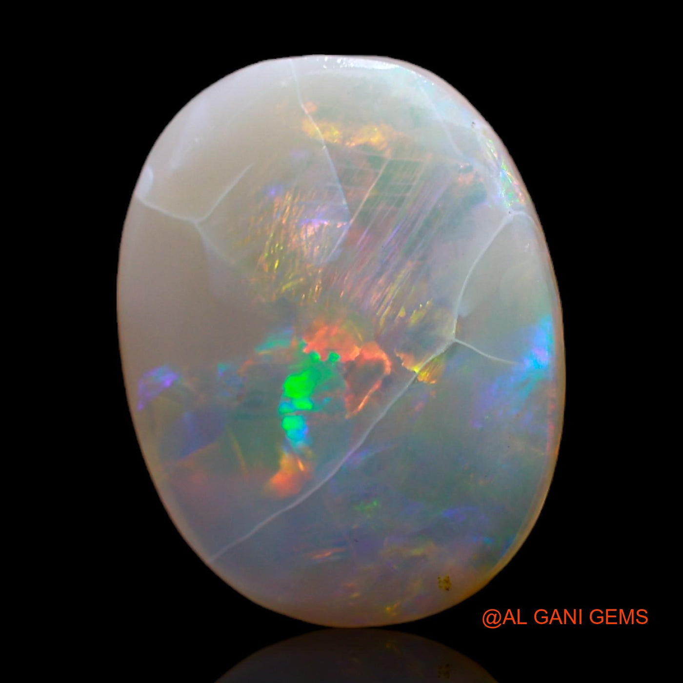 Natural Untreated Fire Opal Loose Gemstone Oval Rough From Australia 4.00 Cts 18x14x2 mm RC-821