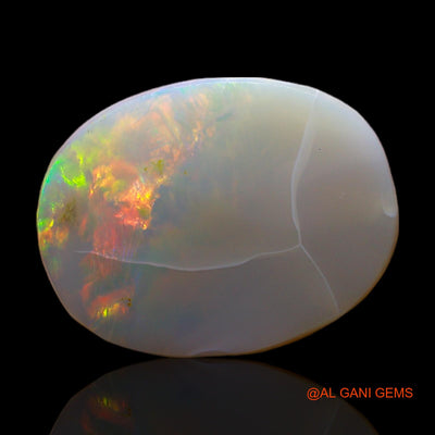 Natural Untreated Fire Opal Loose Gemstone Oval Rough From Australia 4.00 Cts 18x14x2 mm RC-821