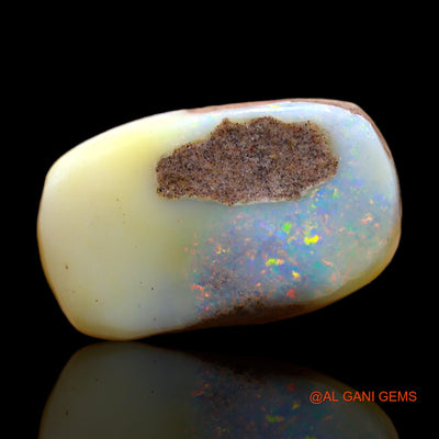 Natural Fire Opal Gemstone 8.00 Cts Loose Oval Rough From Australia 20x12x4 mm RC-822