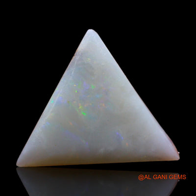 Natural Fire Opal Gemstone 4.00 Cts Loose Trillion Rough From Australia 16x16x3 mm RC-829