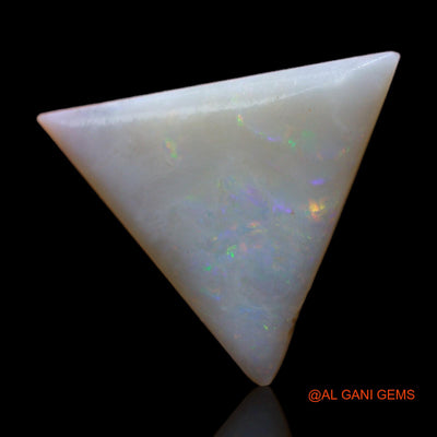 Natural Fire Opal Gemstone 4.00 Cts Loose Trillion Rough From Australia 16x16x3 mm RC-829