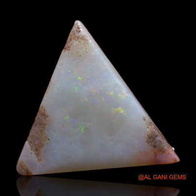 Natural Fire Opal Gemstone 4.00 Cts Loose Trillion Rough From Australia 16x16x3 mm RC-829