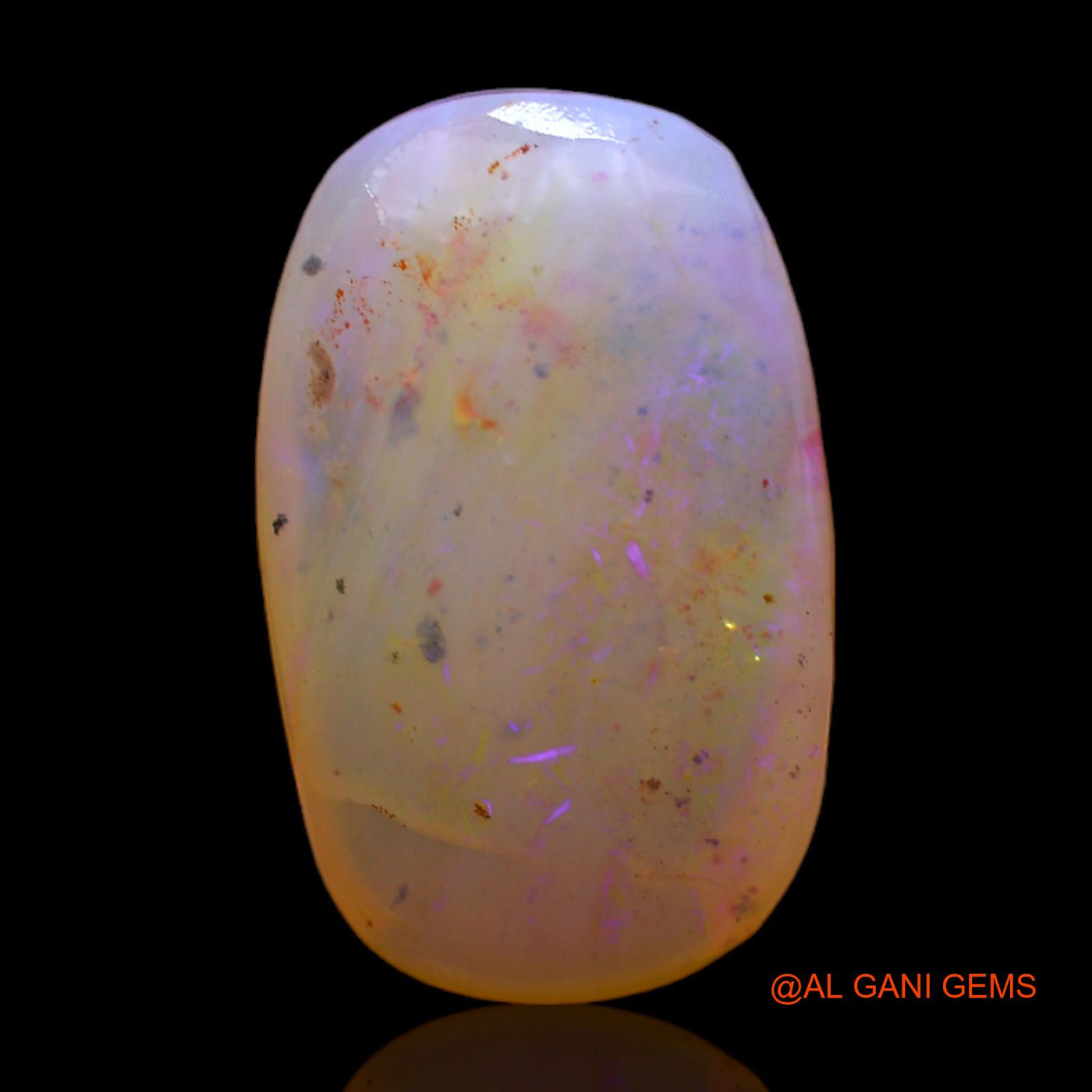 Natural Untreated Fire Opal Loose Gemstone Oval Rough From Australia 11.00 Cts 20x12x7 mm RC-830