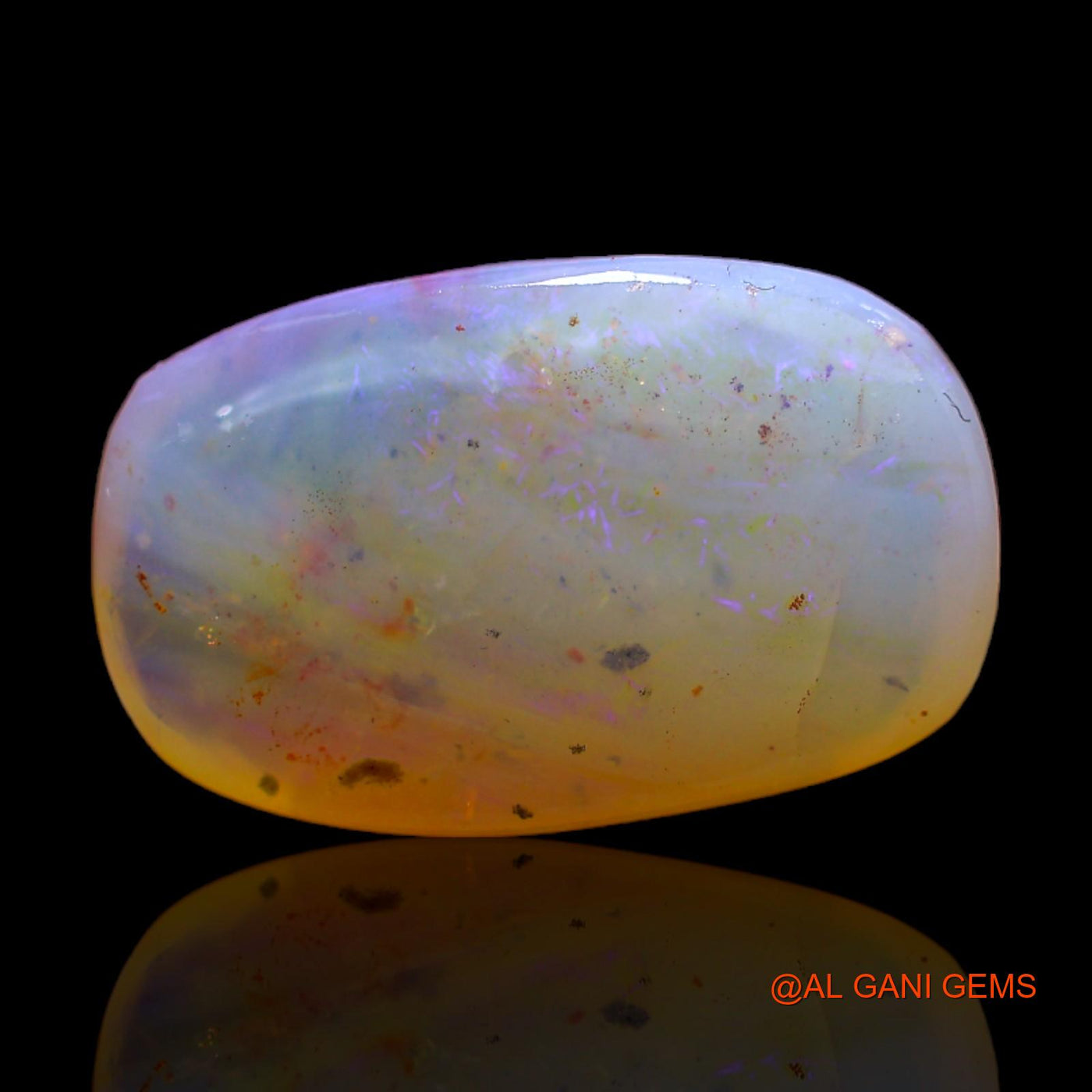 Natural Untreated Fire Opal Loose Gemstone Oval Rough From Australia 11.00 Cts 20x12x7 mm RC-830