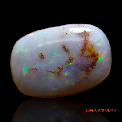 Natural Untreated Fire Opal Loose Gemstone Oval Rough From Australia 8.00 Cts 17x12x5 mm RC-832
