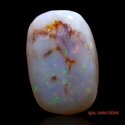 Natural Untreated Fire Opal Loose Gemstone Oval Rough From Australia 8.00 Cts 17x12x5 mm RC-832