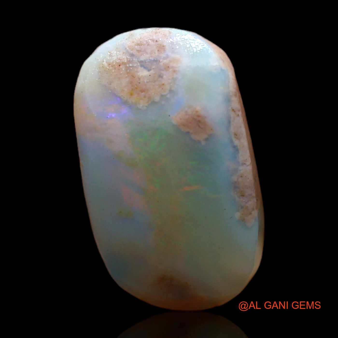 Natural Untreated Fire Opal Loose Gemstone Oval Rough From Australia 7.00 Cts 18x11x5 mm RC-833