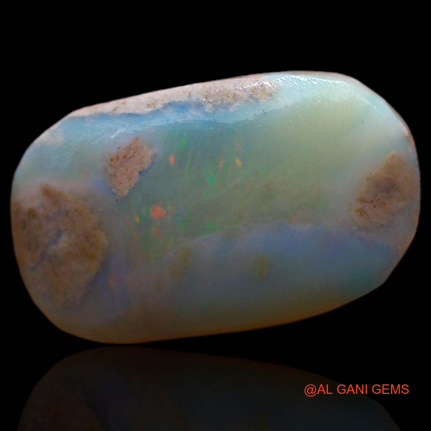 Natural Untreated Fire Opal Loose Gemstone Oval Rough From Australia 7.00 Cts 18x11x5 mm RC-833