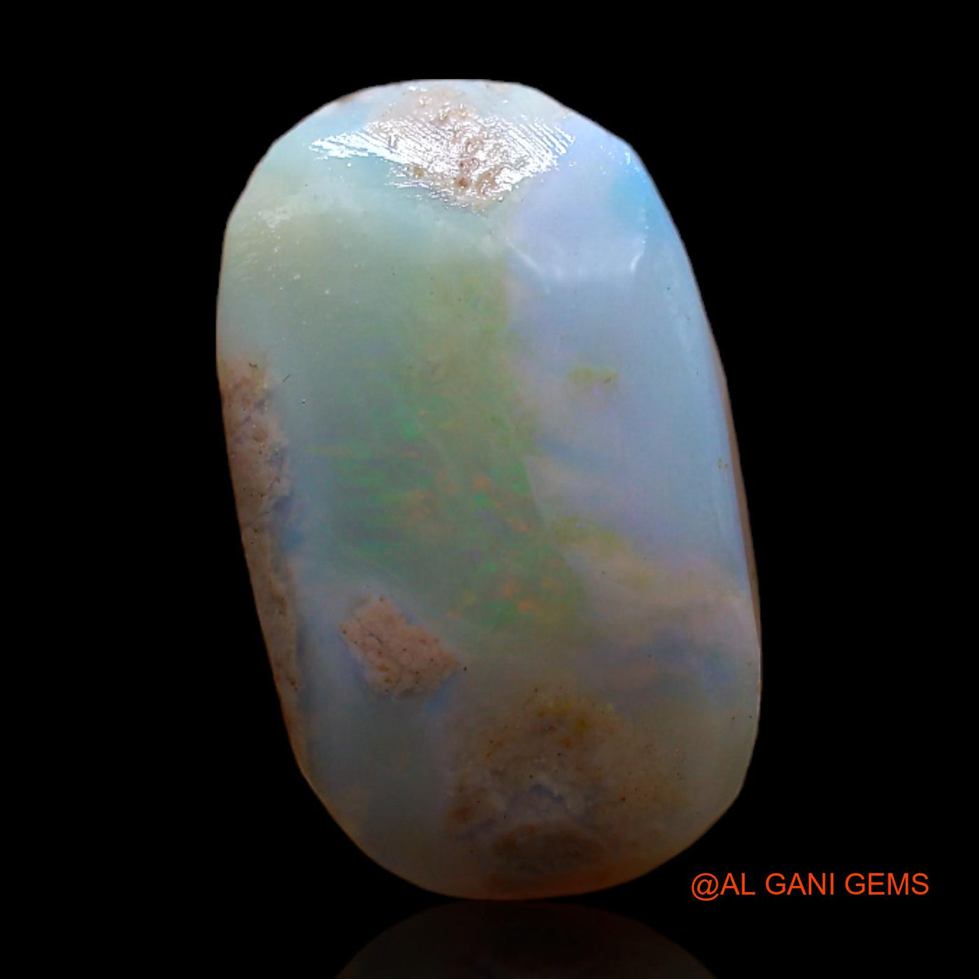 Natural Untreated Fire Opal Loose Gemstone Oval Rough From Australia 7.00 Cts 18x11x5 mm RC-833