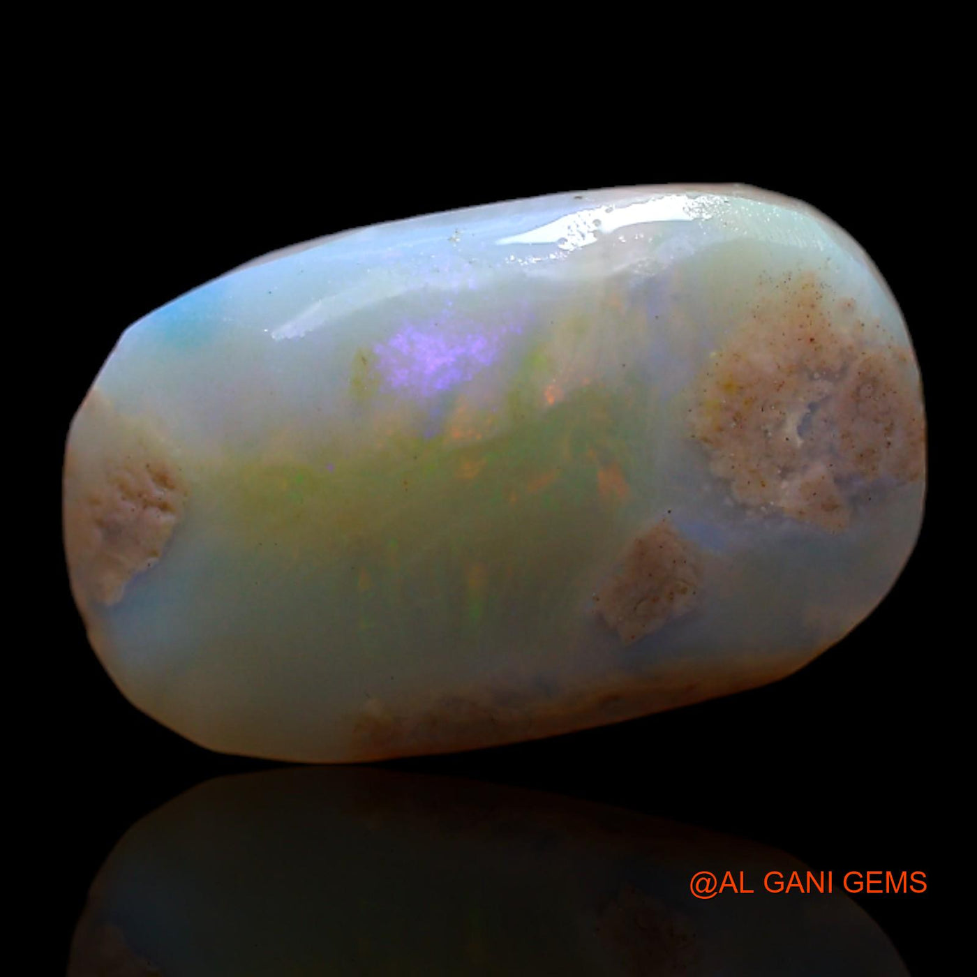 Natural Untreated Fire Opal Loose Gemstone Oval Rough From Australia 7.00 Cts 18x11x5 mm RC-833