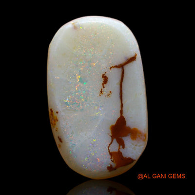 Natural Untreated Fire Opal Loose Gemstone Oval Rough From Australia 4.00 Cts 17x10x2 mm RC-850