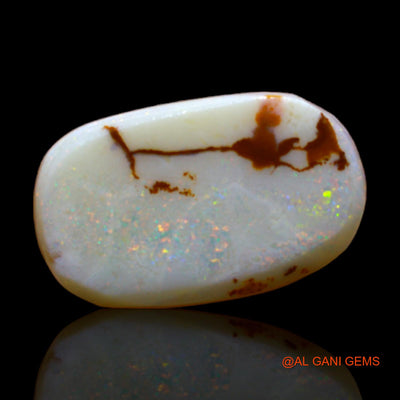 Natural Untreated Fire Opal Loose Gemstone Oval Rough From Australia 4.00 Cts 17x10x2 mm RC-850