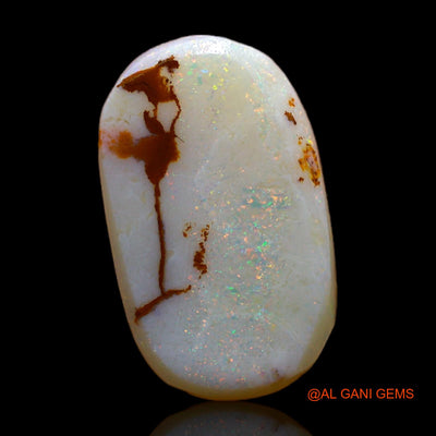 Natural Untreated Fire Opal Loose Gemstone Oval Rough From Australia 4.00 Cts 17x10x2 mm RC-850
