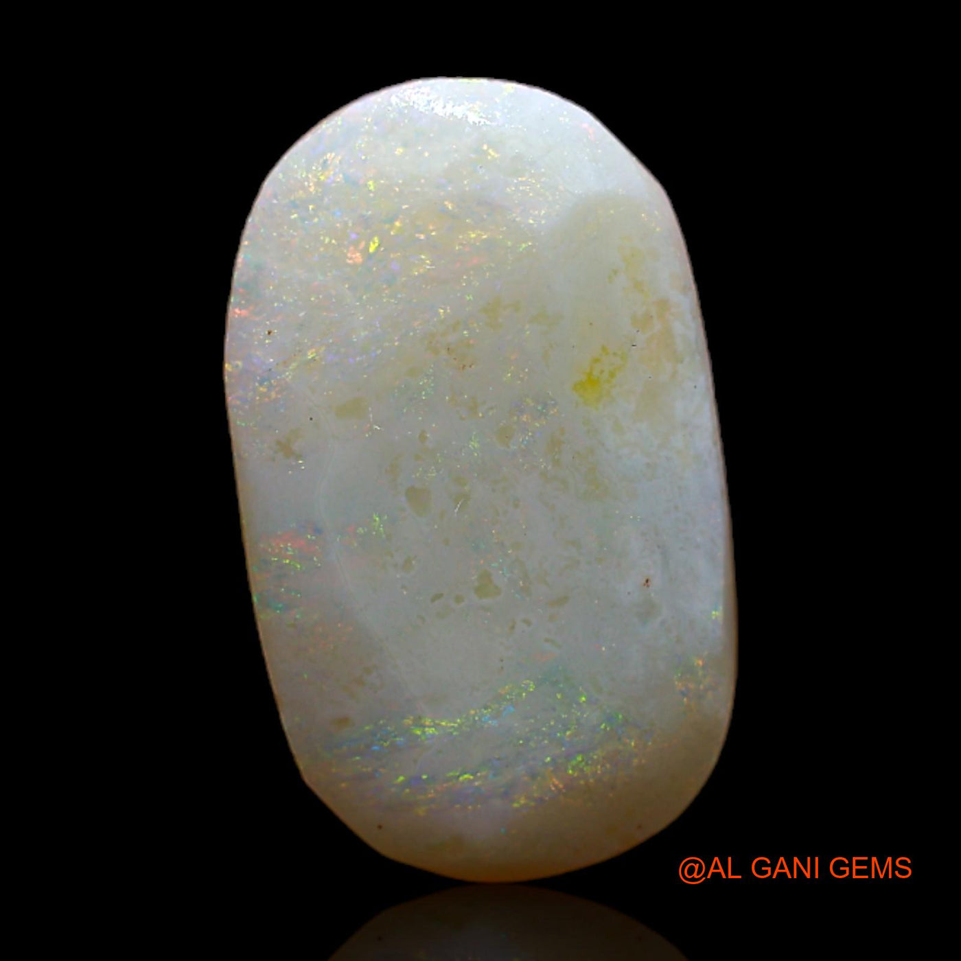 Natural Untreated Fire Opal Loose Gemstone Oval Rough From Australia 4.00 Cts 17x10x2 mm RC-850