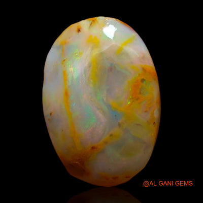 Natural Untreated Fire Opal Loose Gemstone Oval Rough From Australia 6.00 Cts 17x11x4 mm RC-857