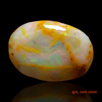 Natural Untreated Fire Opal Loose Gemstone Oval Rough From Australia 6.00 Cts 17x11x4 mm RC-857