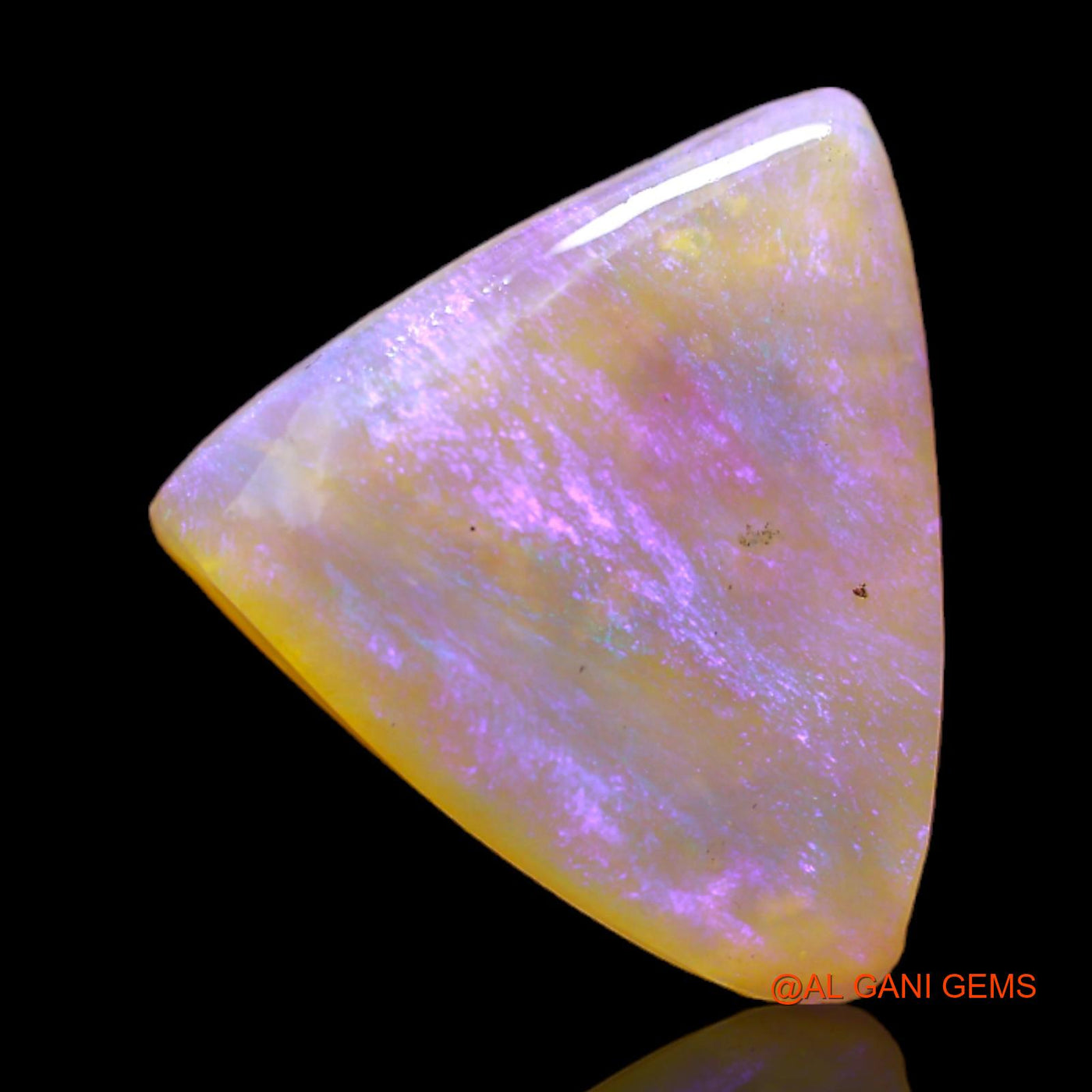 2.00 Cts Unheated Australian Fire Opal Loose Gemstone Trillion Rough Natural 14x13x2 mm RC-859