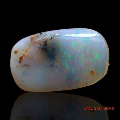 Natural Untreated Fire Opal Loose Gemstone Oval Rough From Australia 4.00 Cts 17x10x3 mm RC-878