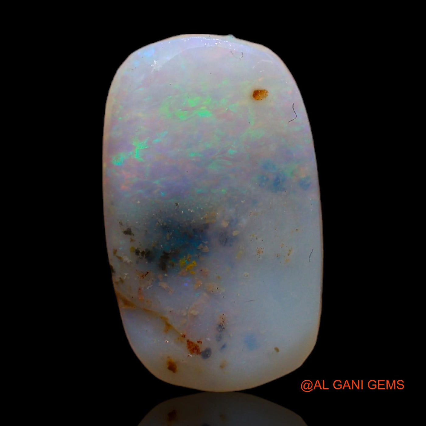 Natural Untreated Fire Opal Loose Gemstone Oval Rough From Australia 4.00 Cts 17x10x3 mm RC-878