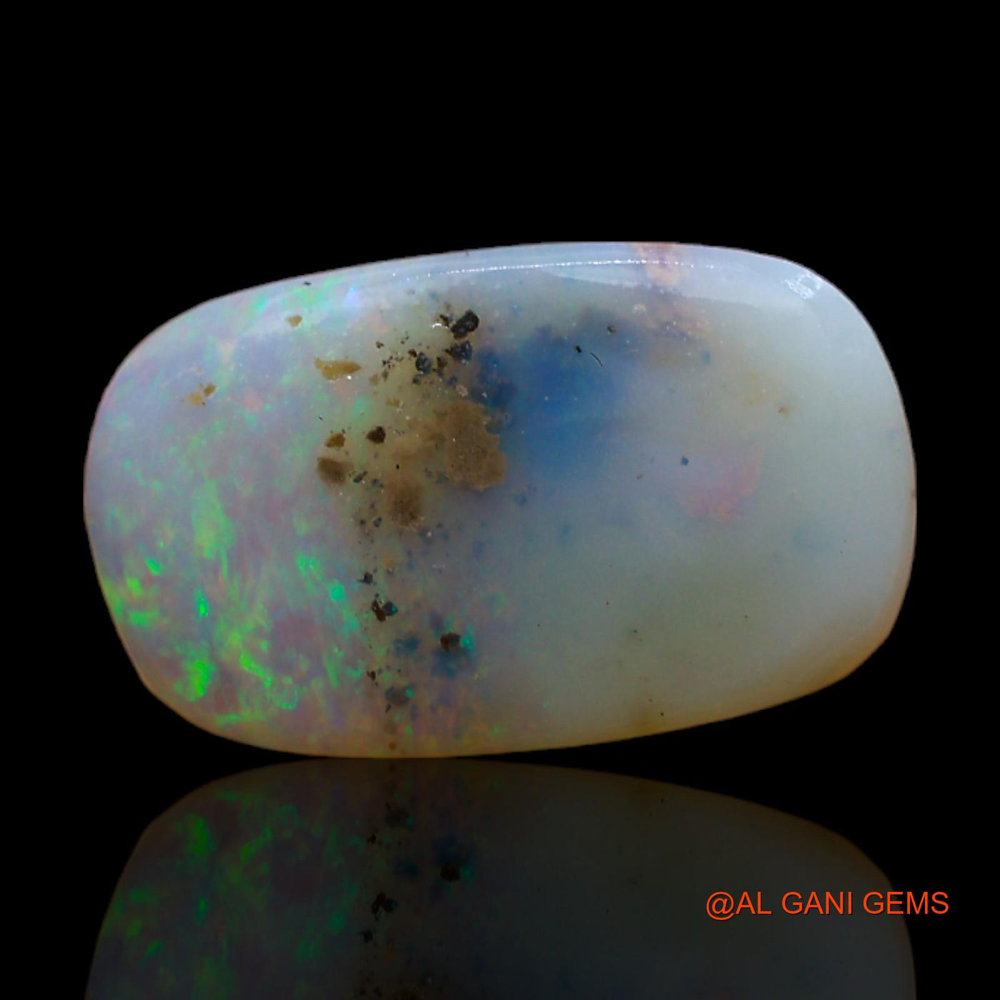 Natural Untreated Fire Opal Loose Gemstone Oval Rough From Australia 4.00 Cts 17x10x3 mm RC-878