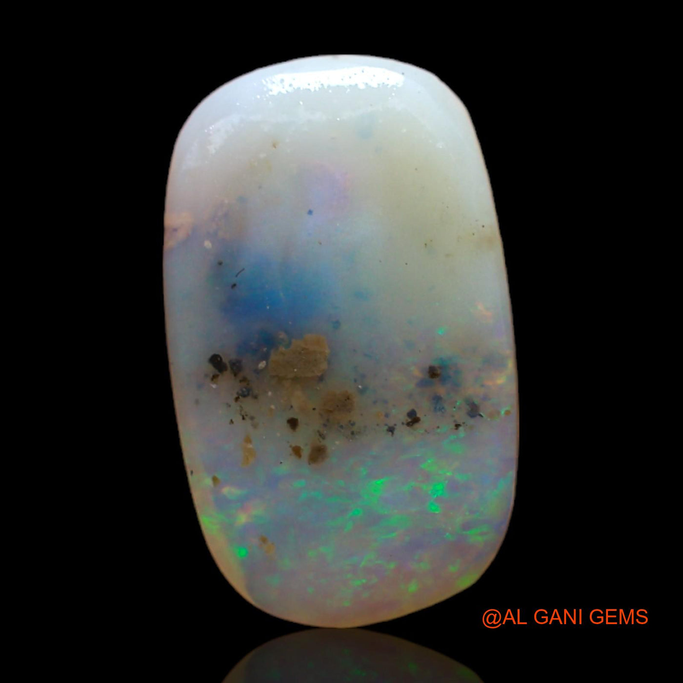 Natural Untreated Fire Opal Loose Gemstone Oval Rough From Australia 4.00 Cts 17x10x3 mm RC-878