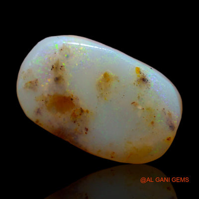 Natural Untreated Fire Opal Loose Gemstone Oval Rough From Australia 5.00 Cts 17x10x3 mm RC-884