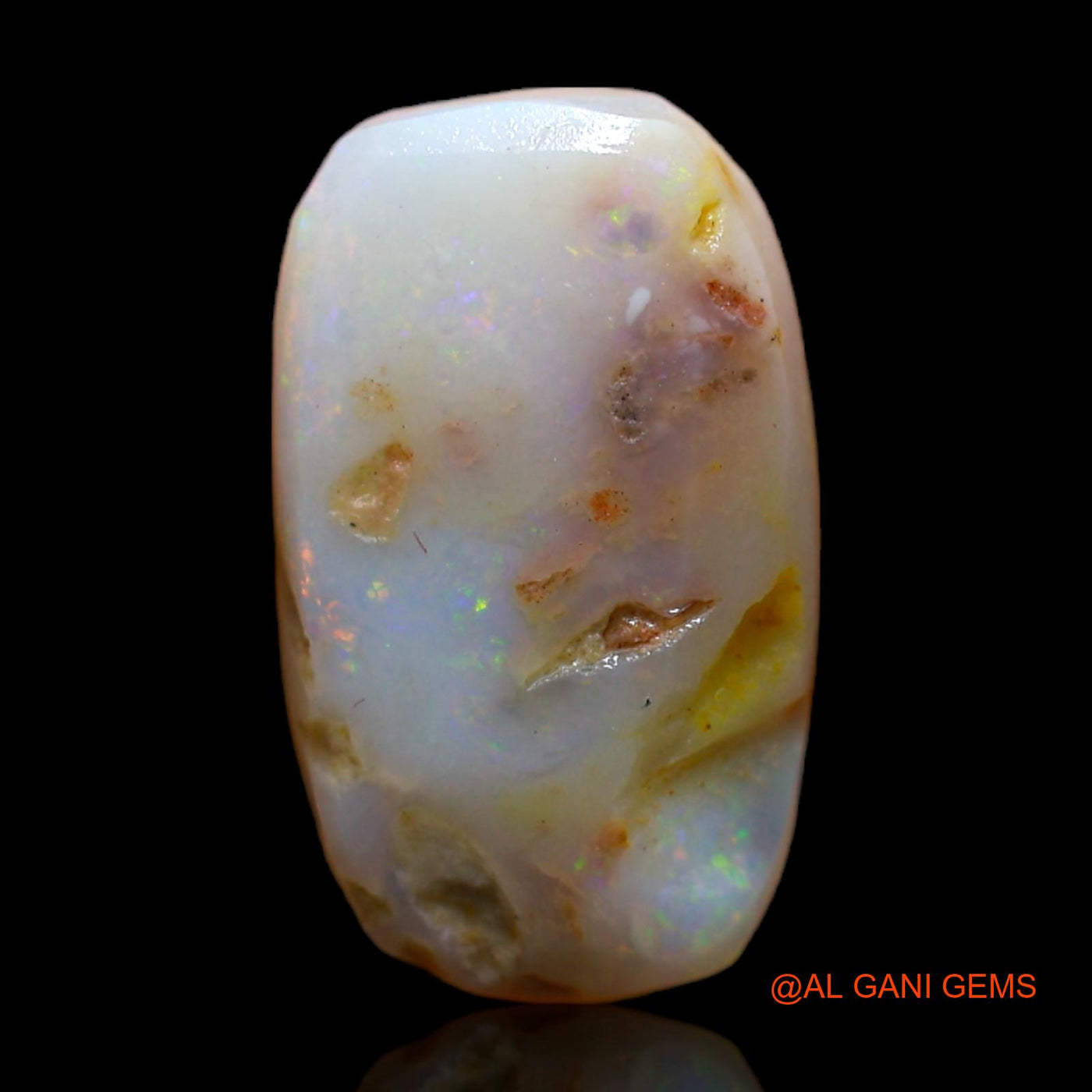 4.00 Cts Natural Australian Fire Opal Loose Gemstone Oval Rough 16x9x4 mm RC-895