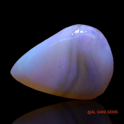 Natural Untreated Fire Opal Loose Gemstone Pear Rough From Australia 3.00 Cts 15x11x3 mm RC-910
