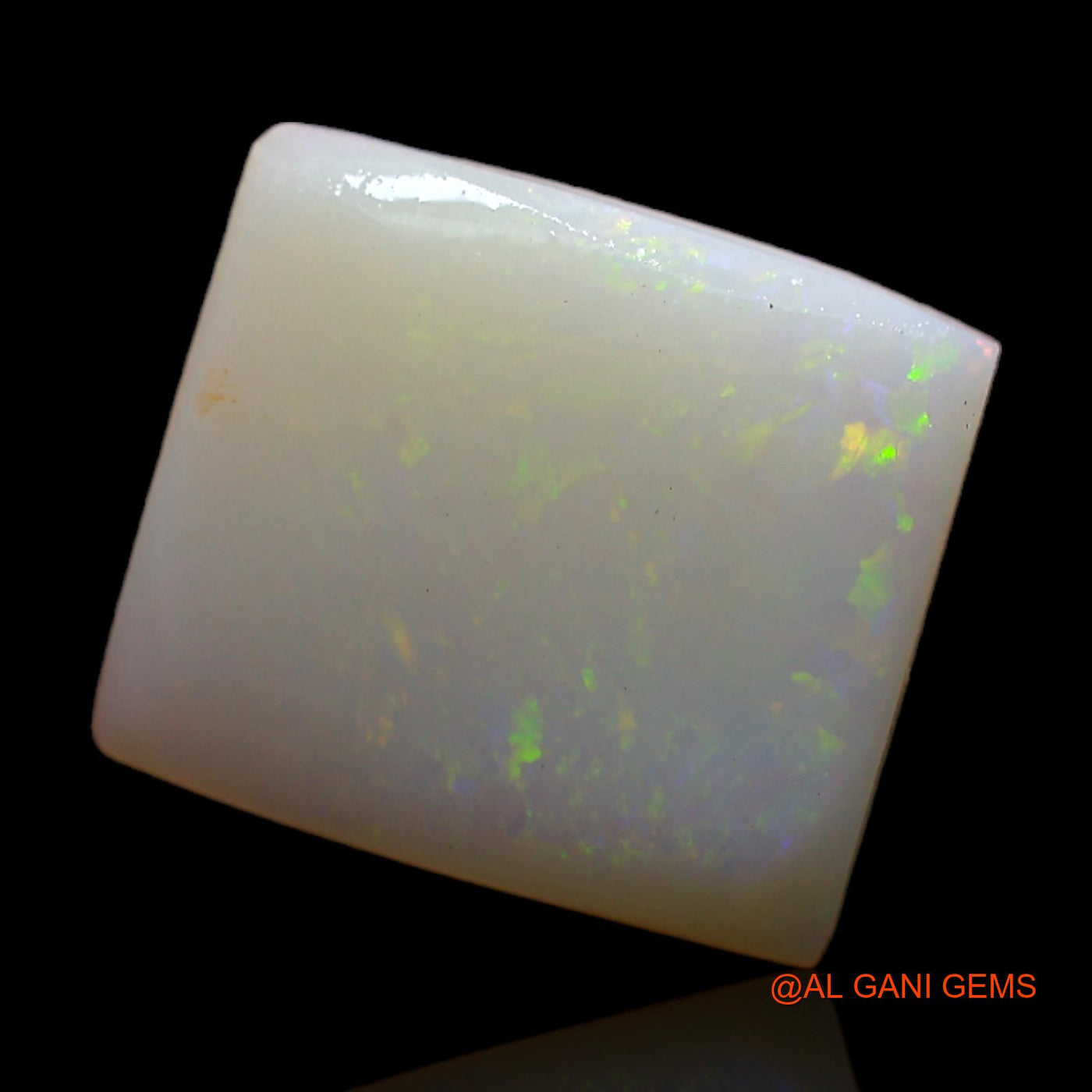 Natural Fire Opal Gemstone 3.00 Cts Loose Square Rough From Australia 12x11x2 mm RC-913