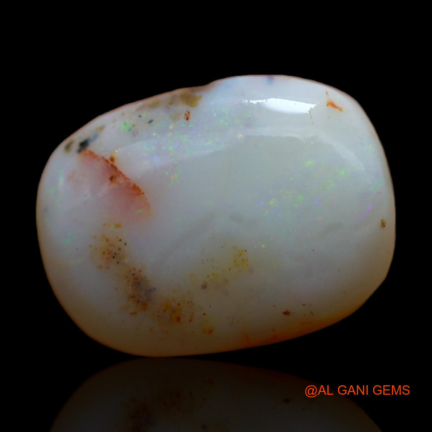 Natural Fire Opal Gemstone 5.00 Cts Loose Oval Rough From Australia 14x10x5 mm RC-914