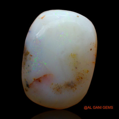 Natural Fire Opal Gemstone 5.00 Cts Loose Oval Rough From Australia 14x10x5 mm RC-914